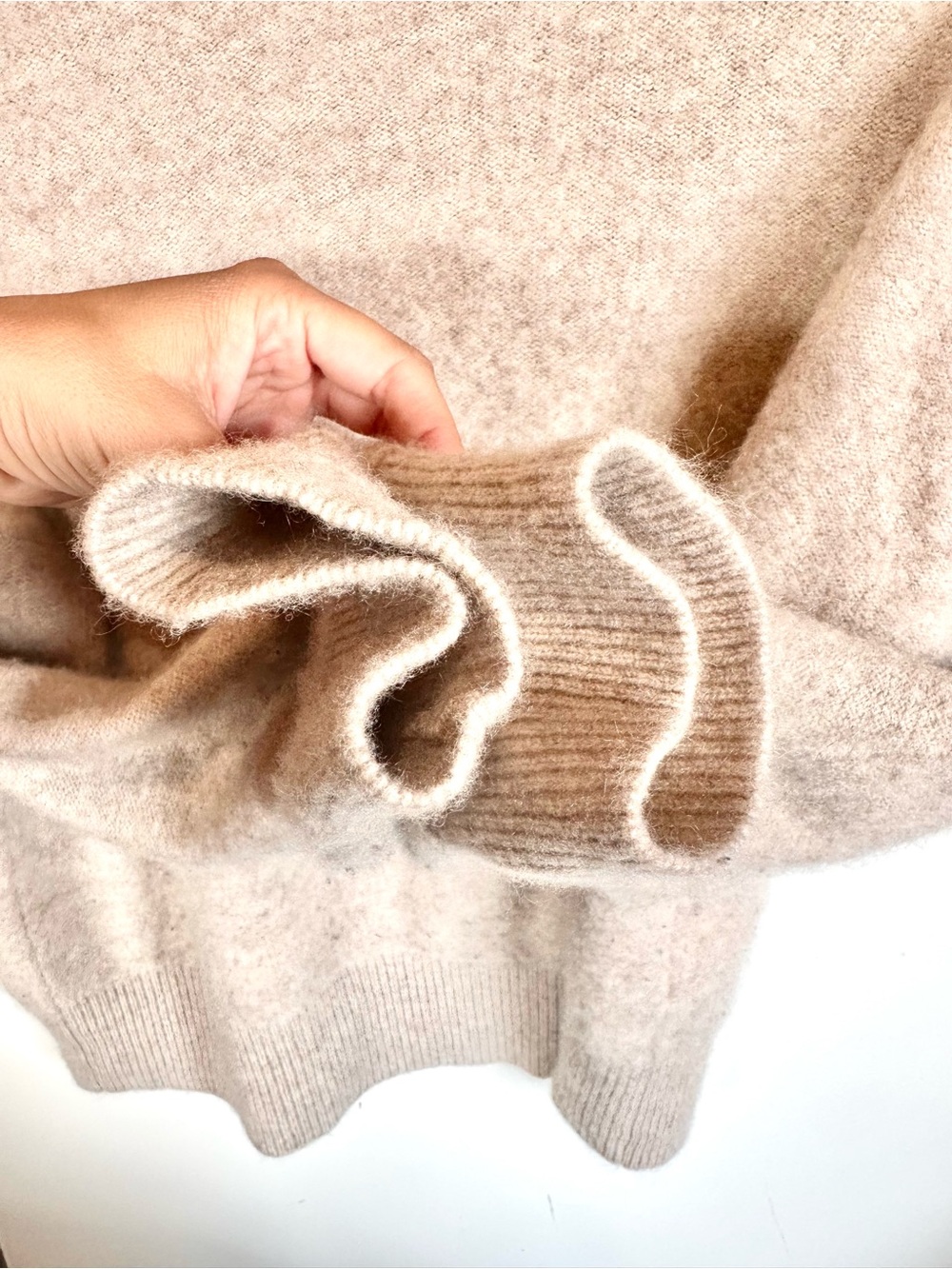 Tahari 100% 2-Ply Cashmere Mock Neck Womens Sweater L Soft Luxury Knit - Picture 7 of 12